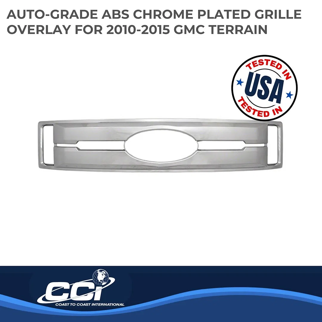 IWCGI147 – COAST2COAST Grille Insert, Overlay Bar Style 1 Piece With Emblem Cutout Chrome Plated ABS - view 2